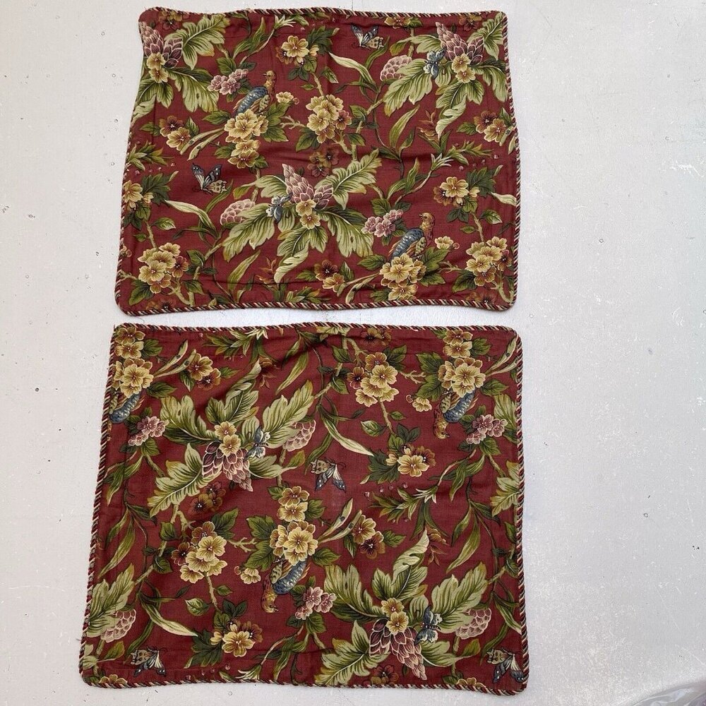 Waverly Garden Room Floral Manor Pillow Sham 25 x 30‎ In Cottage Farmhouse Set 2